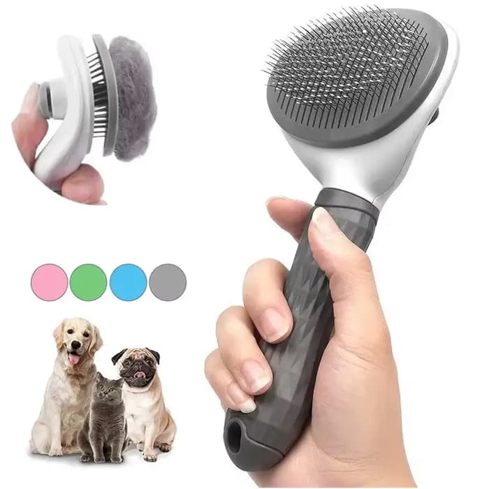 Brosse autonettoyante pour animaux de compagnie
