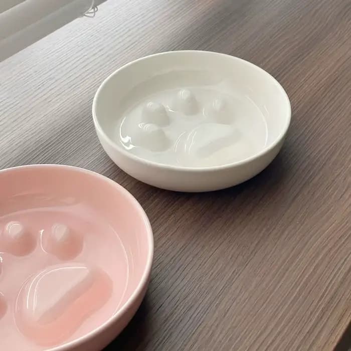 Bol à nourriture et à eau pour chat en céramique