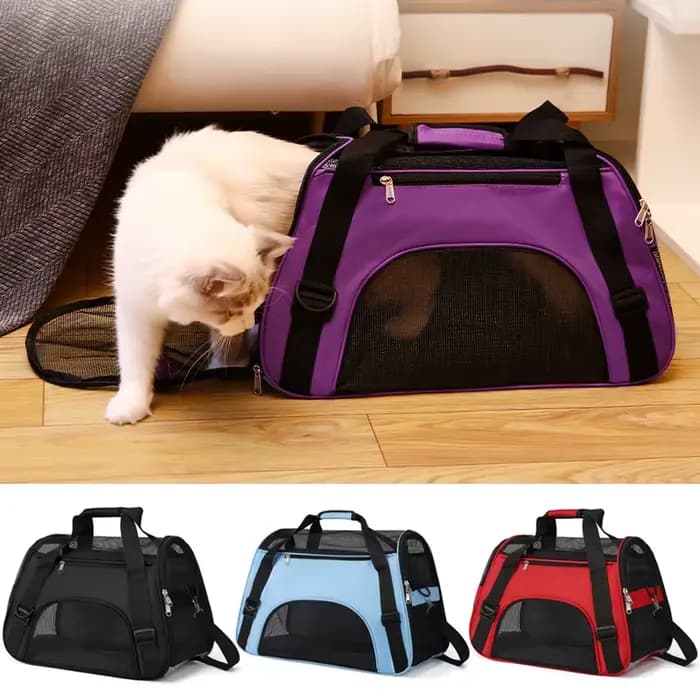 Sac de voyage pour animaux de compagnie, approuvé par les compagnies aériennes, sac de transport pour animaux de compagnie, adapté aux petits chiens, chats et chiots, petits animaux