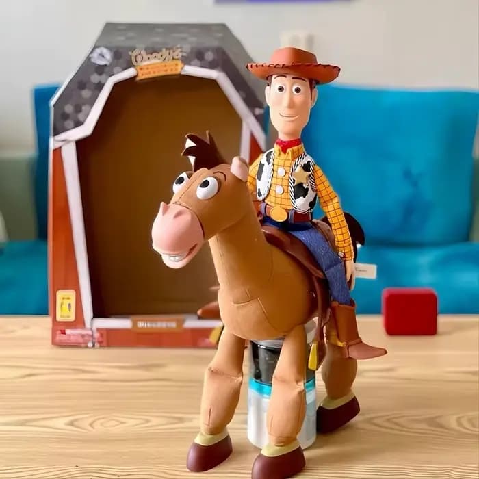 Toystory Original Toy Story 4 Woody Mount Coeurs Cheval Bullsey 18 pouces modèles sonores interactifs jouets enfants mignon présent cadeau chaud