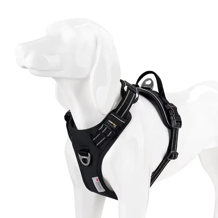 TRUE LOVE harnais pour animaux de compagnie sans traction en Nylon réfléchissant