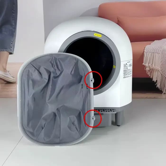 Bac à litière automatique intelligent pour chat