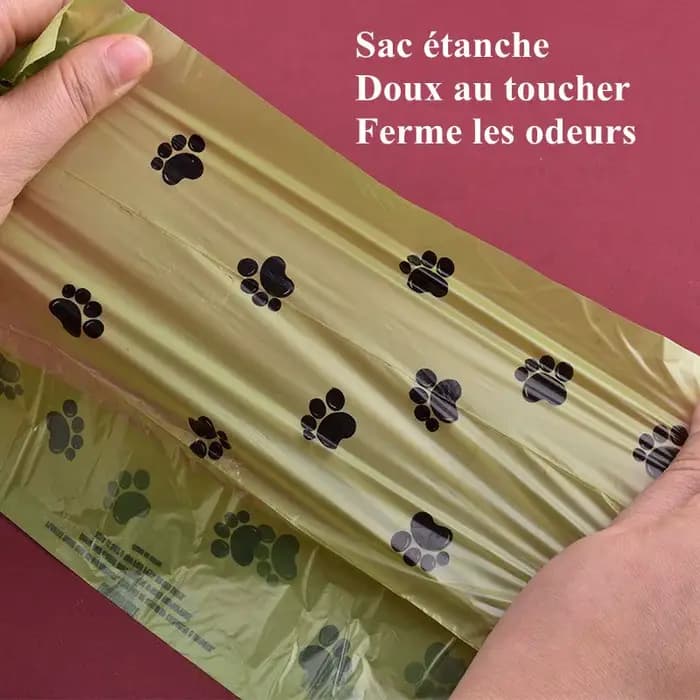 1/42 rouleau sac poubelle biodégradable pour animaux de compagnie sacs de merde de chien en vrac sac