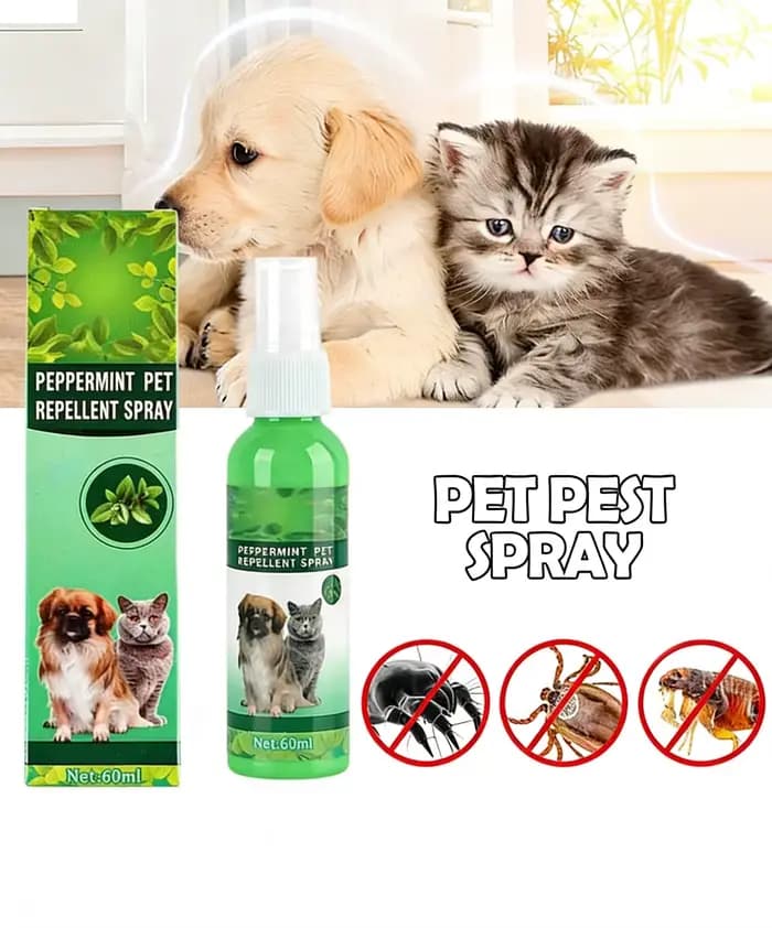 Gouttes anti-puces haut de gamme pour animaux de compagnie 60 ml – Contre les puces