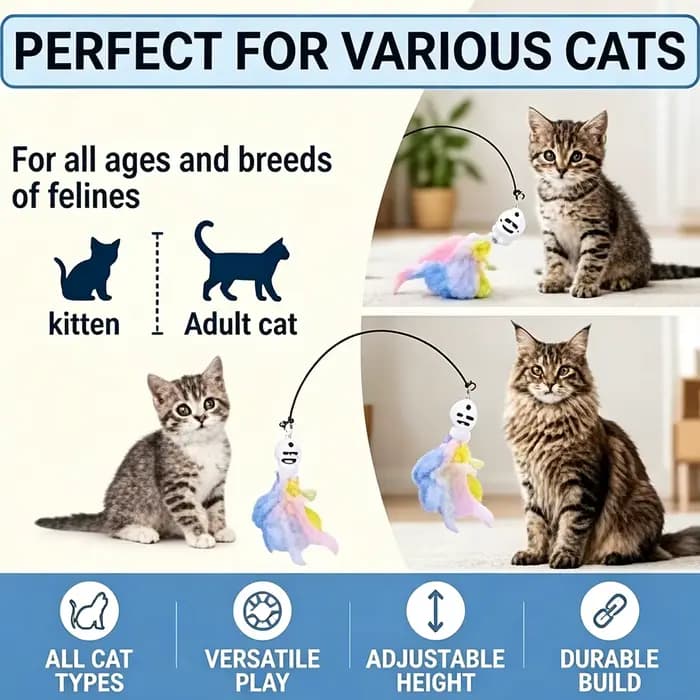Jouet de pêche pour chat