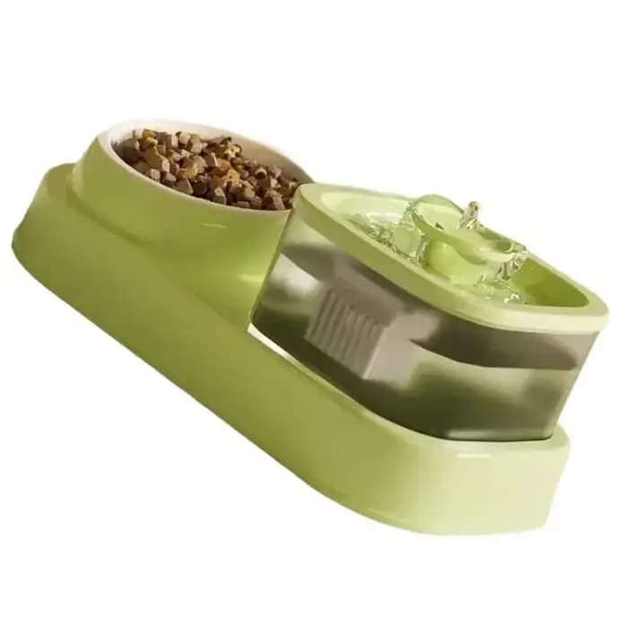 Bol pour chats 2 en 1, distributeur d'eau, double bol, circulation d'eau