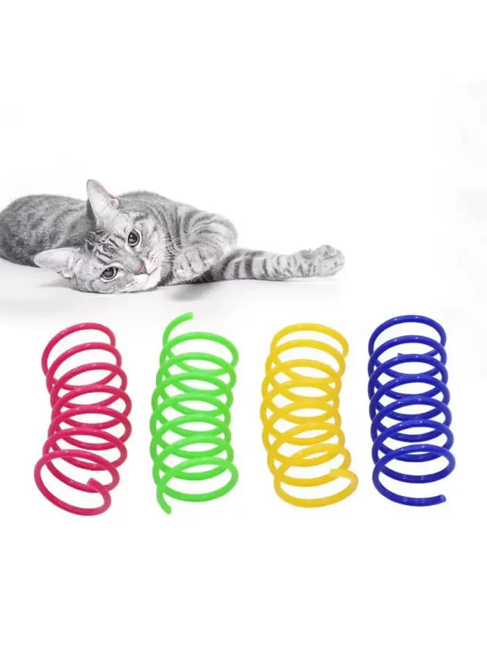 Jouet pour chat en spirale coloré