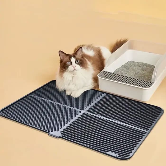 Tapis de litière en Silicone pour chat
