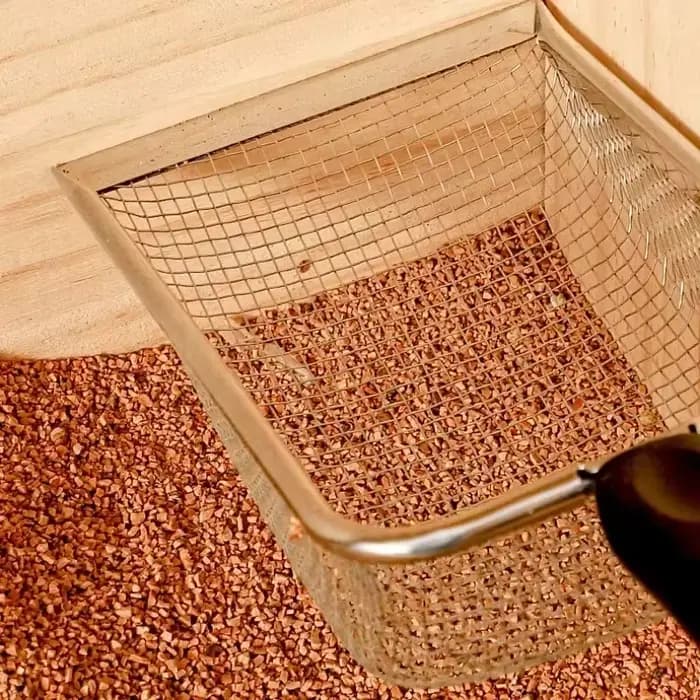 Pelle à litière pour chat en acier inoxydable