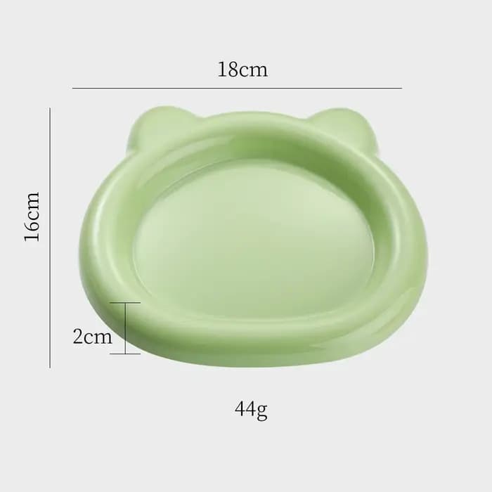 Ensemble de 2 bols peu profonds pour chat, anti-fatigue des poils, à rebord large et profil bas, pour nourriture et eau, design mignon pour chatons