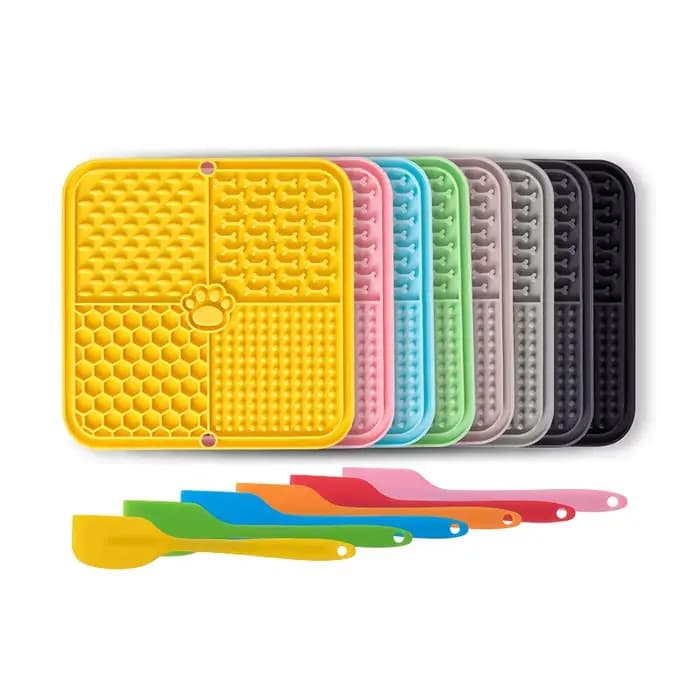 Tapis de léchage en silicone pour animaux de compagnie