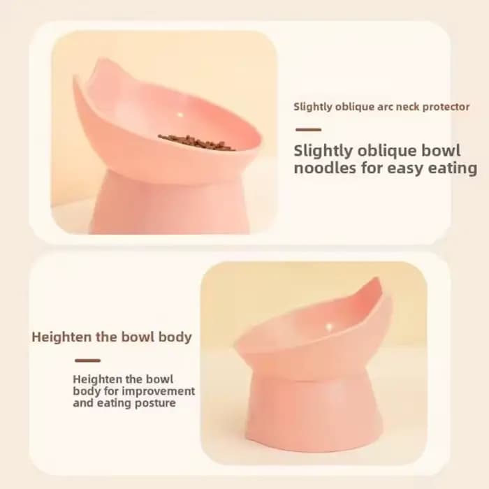 Nouveau bol pour chat avec longues oreilles et bol pour pieds hauts avec protection du cou