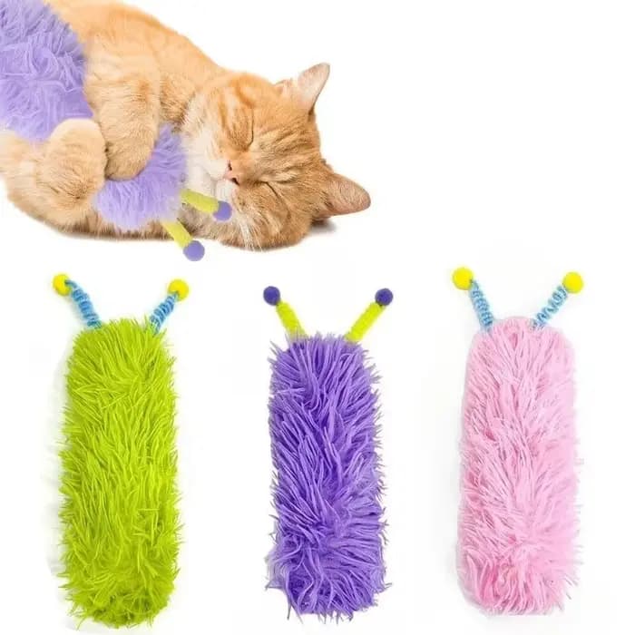 Oreillers pour chat doux et durables, jouets en peluche pour chat, oreiller à bande pour animaux de compagnie, jouets de morsure à mâcher, jouet interactif auto-jeu pour chat