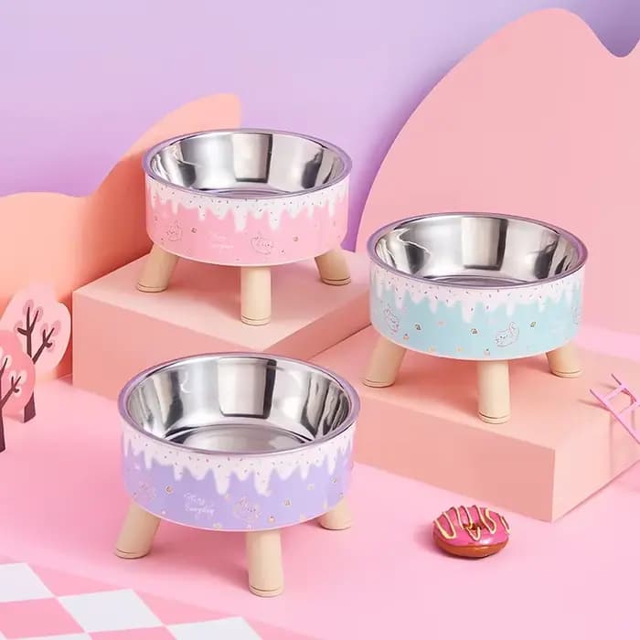 Bol pour animaux de compagnie en forme de crème glacée