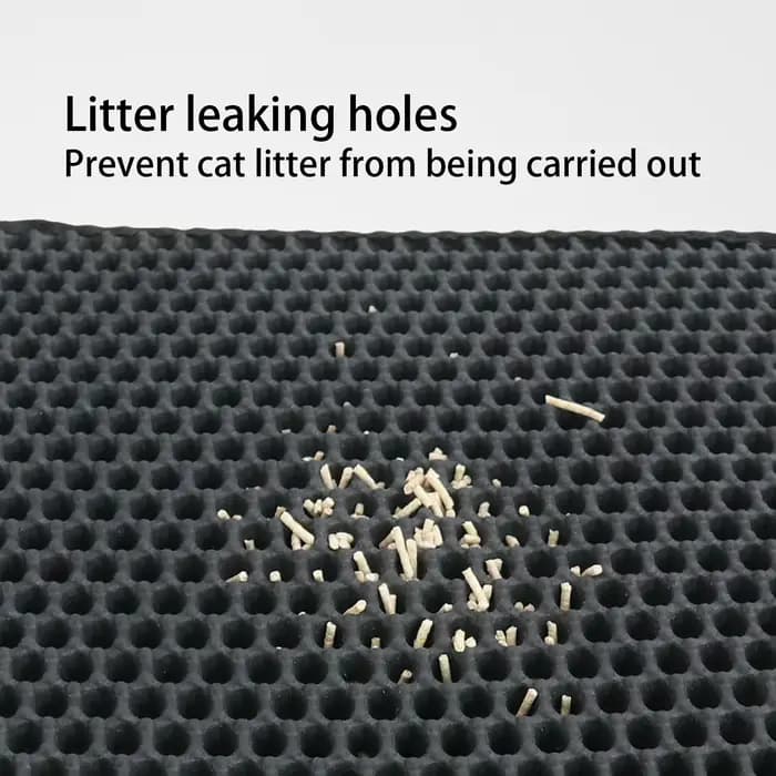 Tapis en silicone épaissi pour litière de chat