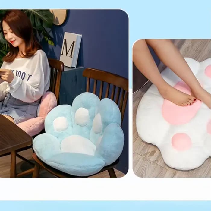 Coussin de chaise en forme de patte de chat