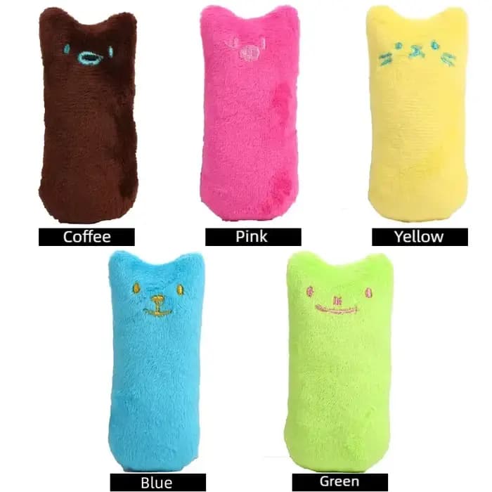 Jouet pour chat en peluche couineur avec herbe à chat