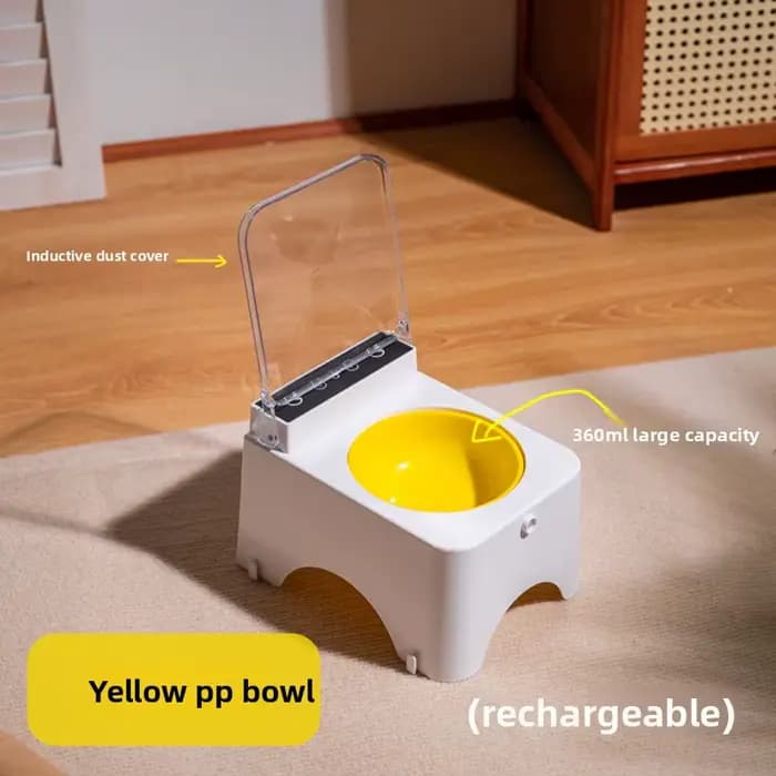 Gamelle automatique pour chat et chien avec couvercle ouvrant