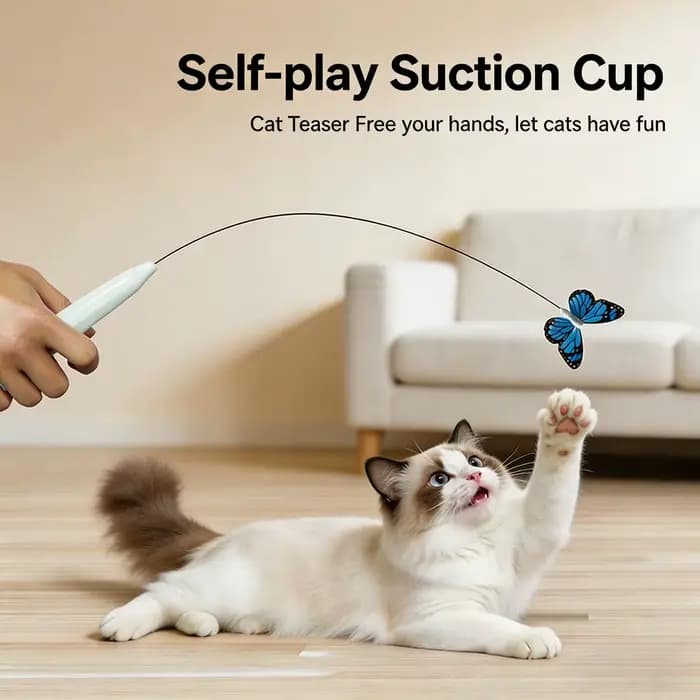 Jouet électrique papillon volant pour chat