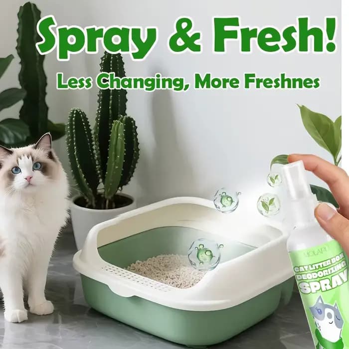 Spray désodorisant pour litière pour chat - Désodorisant multi-usages