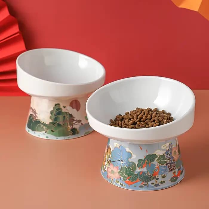 Bol en céramique pour chat de Style chinois