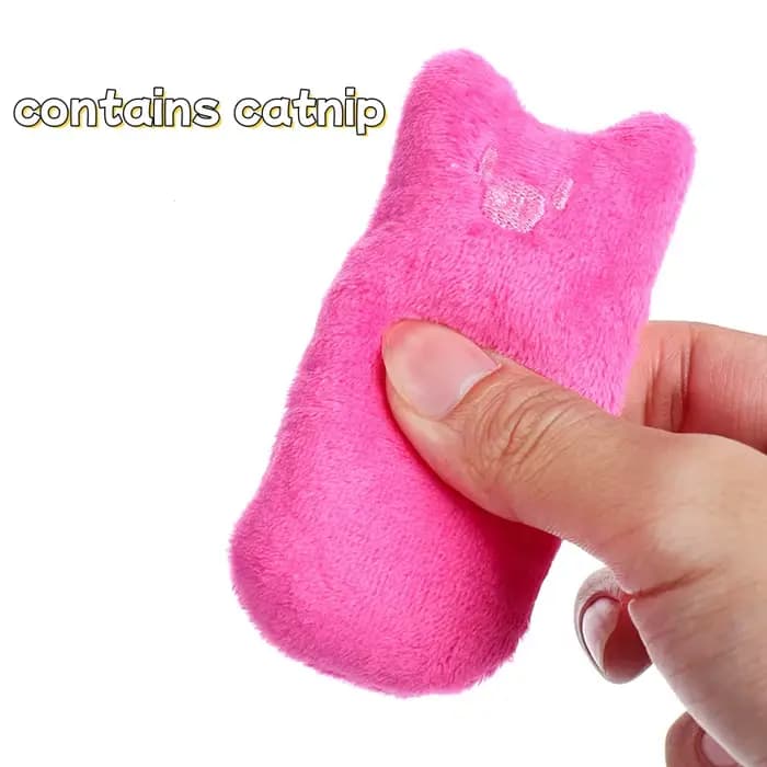 Jouet interactif en peluche à la menthe pour chats