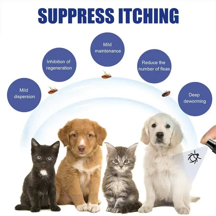 Gouttes anti-puces pour chiens et chats