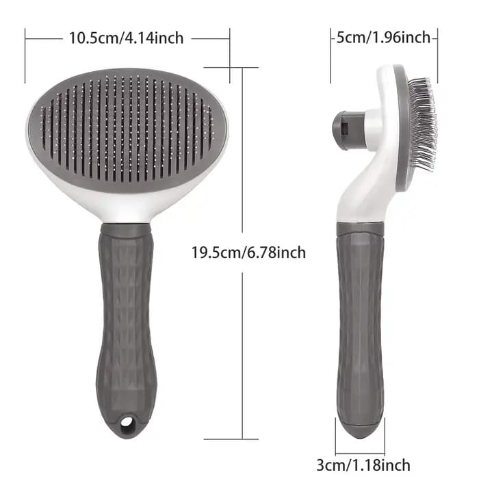 Brosse autonettoyante pour animaux de compagnie