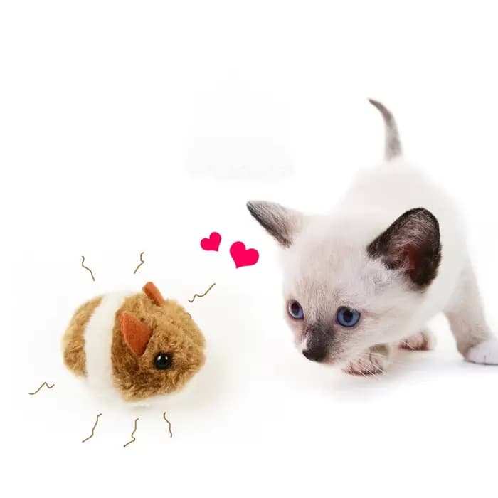 Souris mignonne pour chat, fournitures pour chat, jouet en peluche, mouvement à secouer, souris, chaton, petite souris en peluche amusante, jouets interactifs pour chat