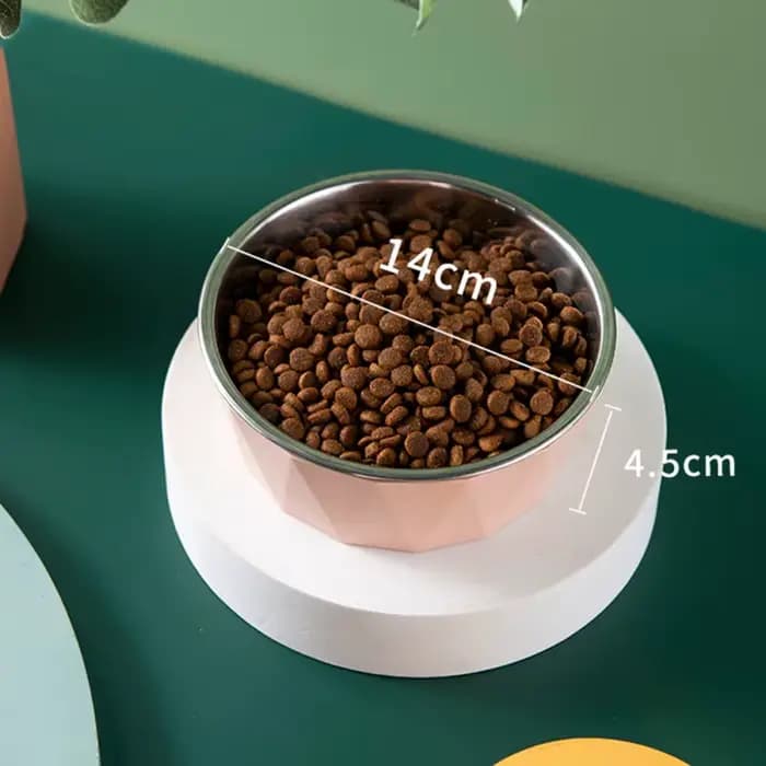 Filles à Pied Haut en Acier Inoxydable pour Chat et Chien