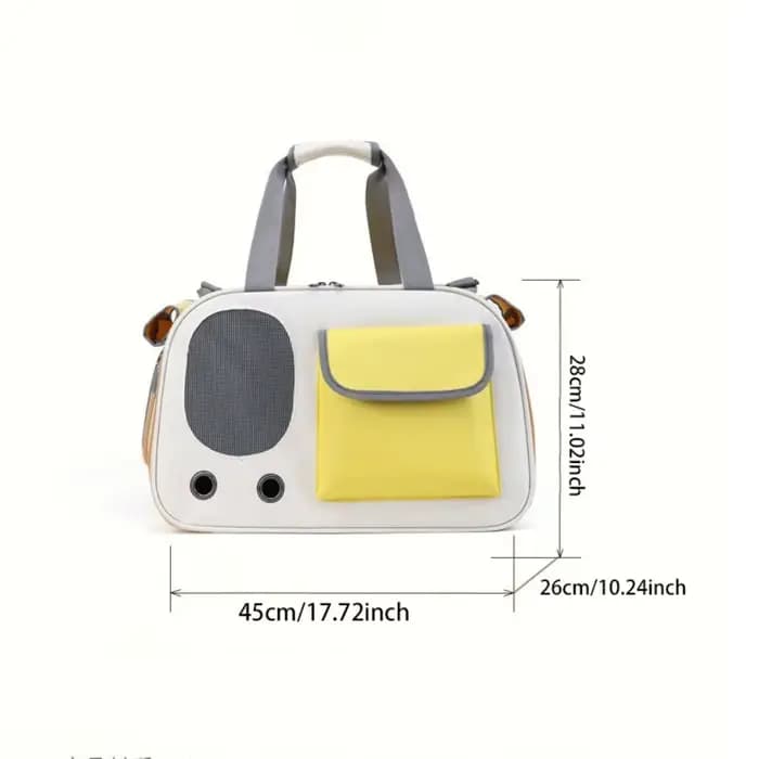 Sac de transport pour animaux de compagnie respirant