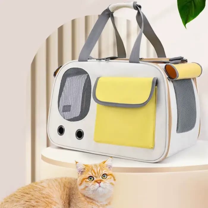 Sac de transport pour animaux de compagnie respirant