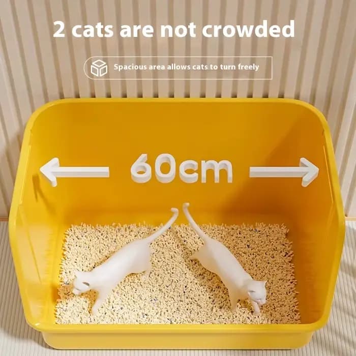 Bac à litière pour chat entièrement fermé, Extra Large, Anti-éclaboussures, Anti-odeur, empêche le suivi de la sortie supérieure, toilettes pour chaton