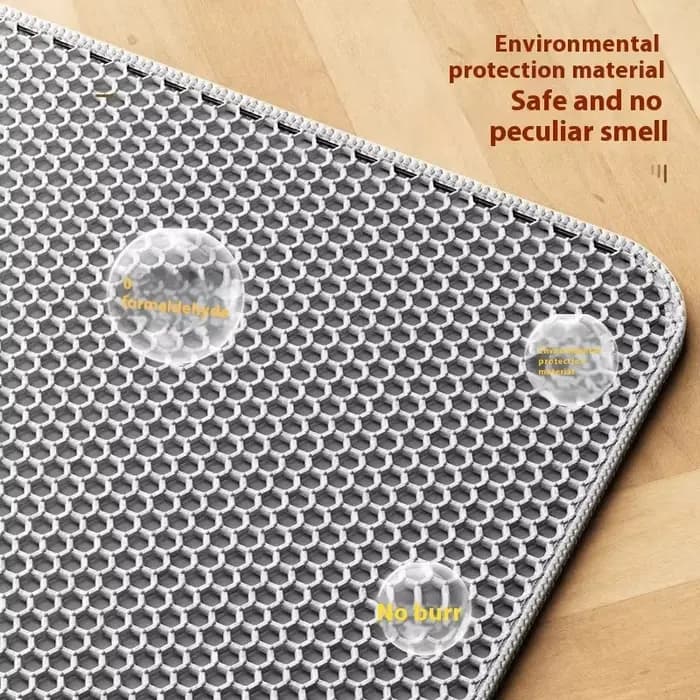 Grand tapis de litière pour chat