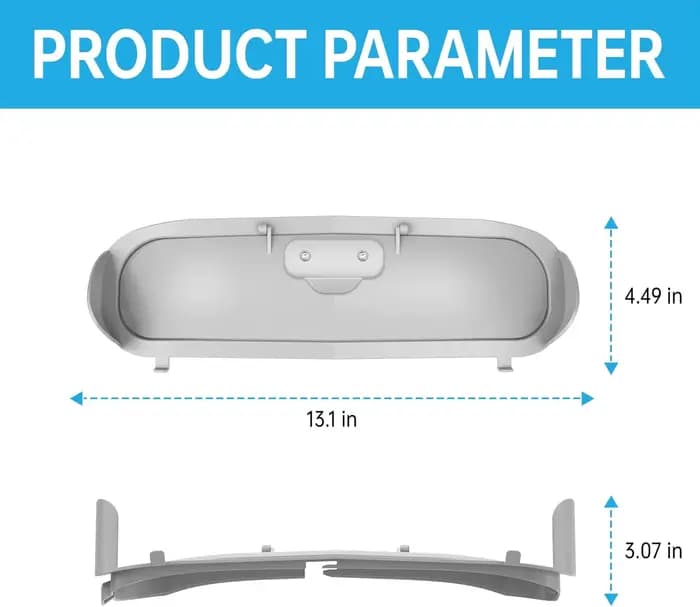 TONEPIE Accessoires pour litière automatique pour chat, Porte de bac, Pièces de rechange pour toilette pour chat, Pièce de rechange pour litière fermée pour chat, Nouveau