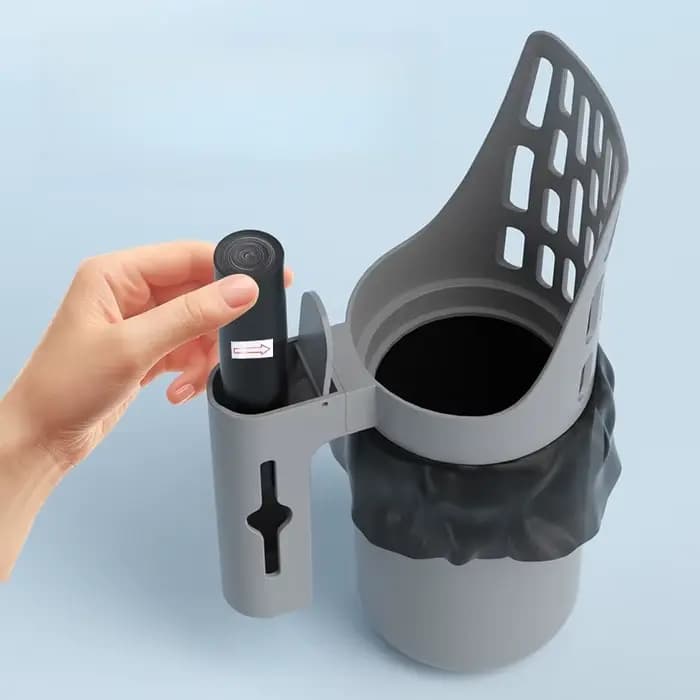 Grande pelle à litière pour chat avec boîte de rangement intégrée