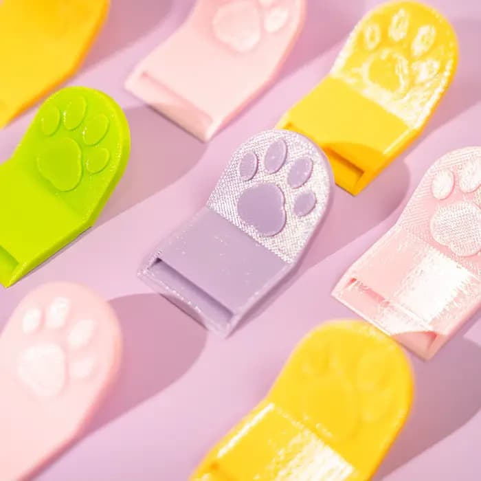 Ouvre-boîte pour nourriture pour animaux de compagnie en forme de patte de chat imprimé en 3D