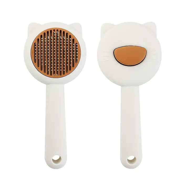 Brosse de bain et de massage pour chat – Peigne de toilettage autonettoyant pour animaux de compagnie pour perdre, douceur sur les chats, parfait pour le bain et le démaquillage