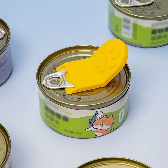 Ouvre-boîte pour nourriture pour animaux de compagnie en forme de patte de chat imprimé en 3D