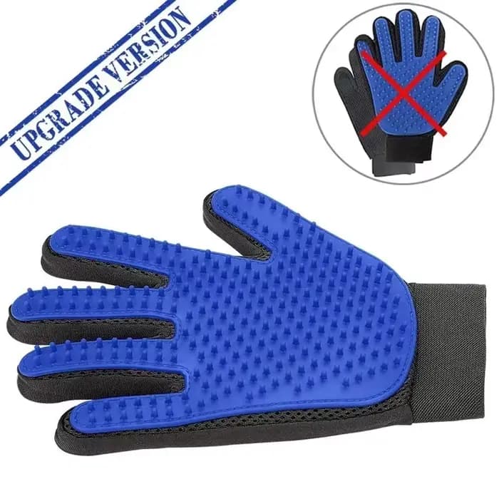 Gants de toilettage en silicone pour animaux de compagnie