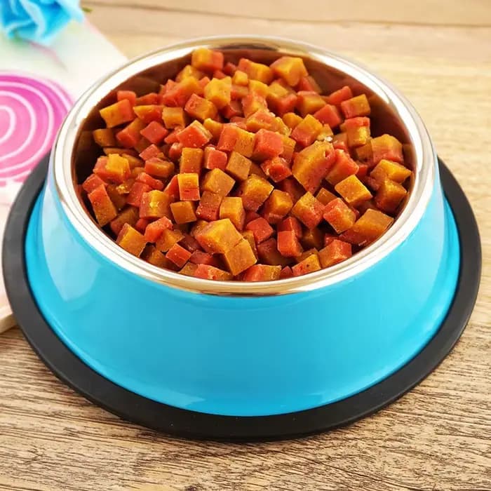 Nom personnalisé chien chat bol en acier inoxydable animal de compagnie coloré eau nourriture anti-dérapant bassin à manger circulaire bol personnalisé Multi taille