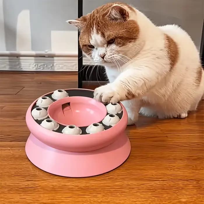 Jouet Distributeur Interactif de Friandises pour Chat