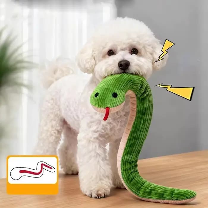 Jouet interactif serpent sonore pour chats et chiens