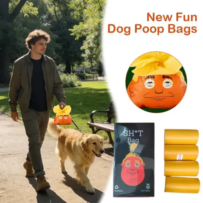 60 sachets pour excréments de chien - Design amusant et tendance