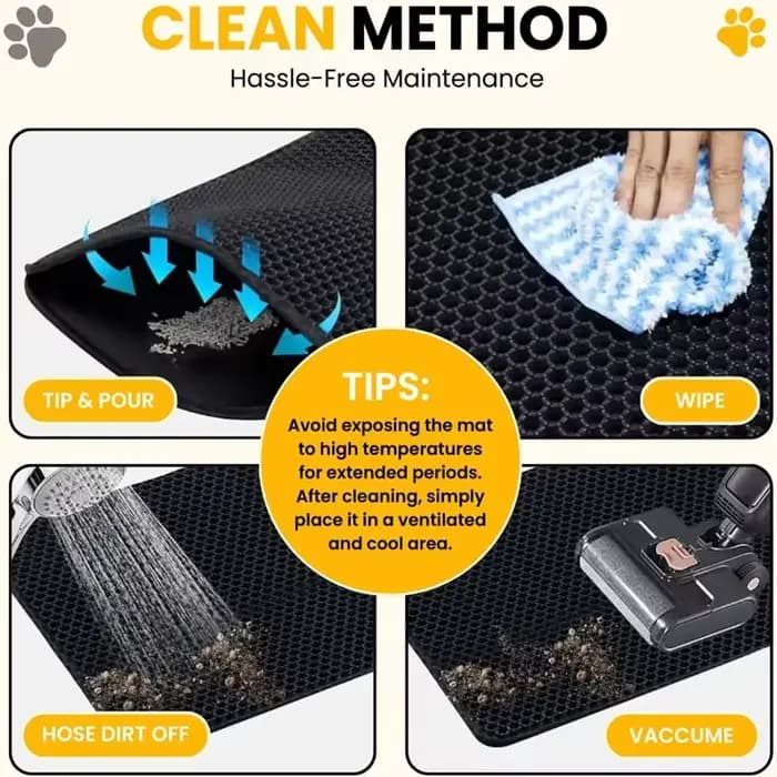 Tapis de litière pour chat grande taille