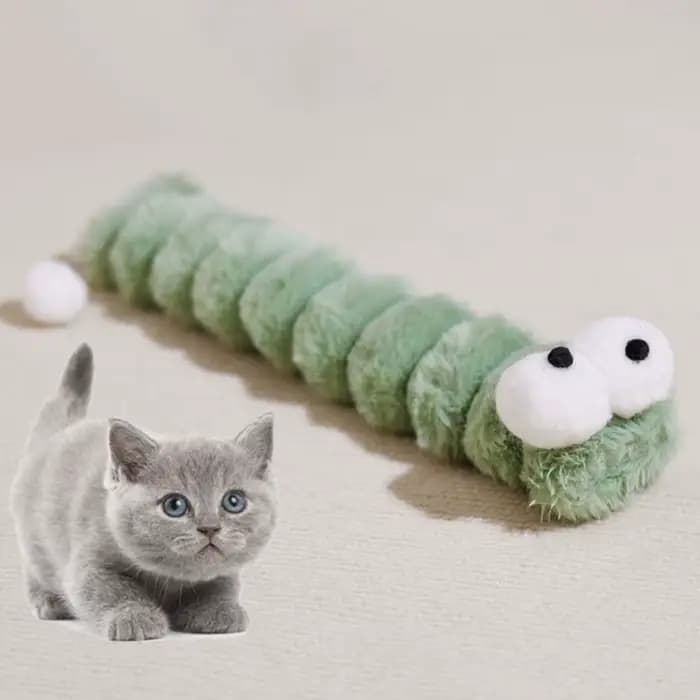 Jouets à mâcher interactifs pour chat Caterpillar Design