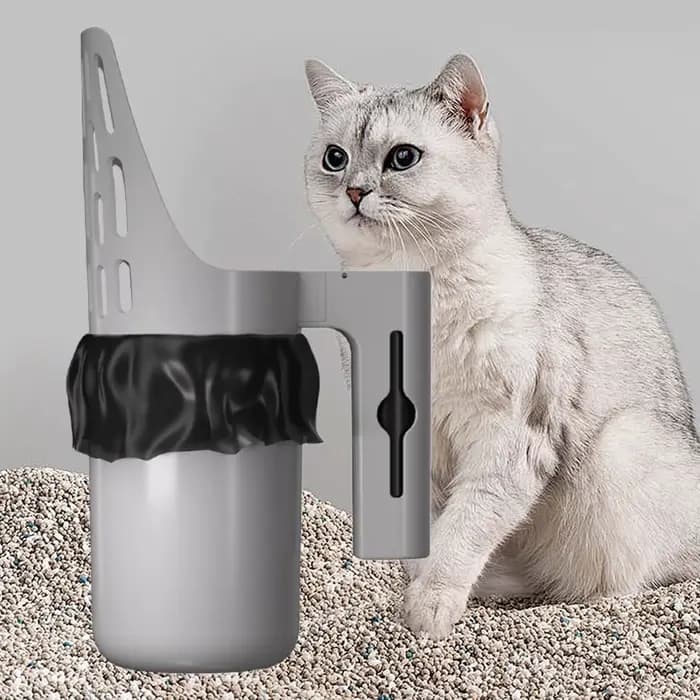 Grande pelle à litière pour chat avec boîte de rangement intégrée
