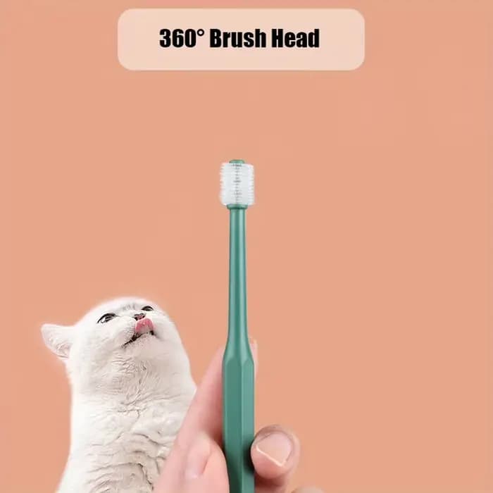 Brosse à dents 360 degrés pour animaux de compagnie