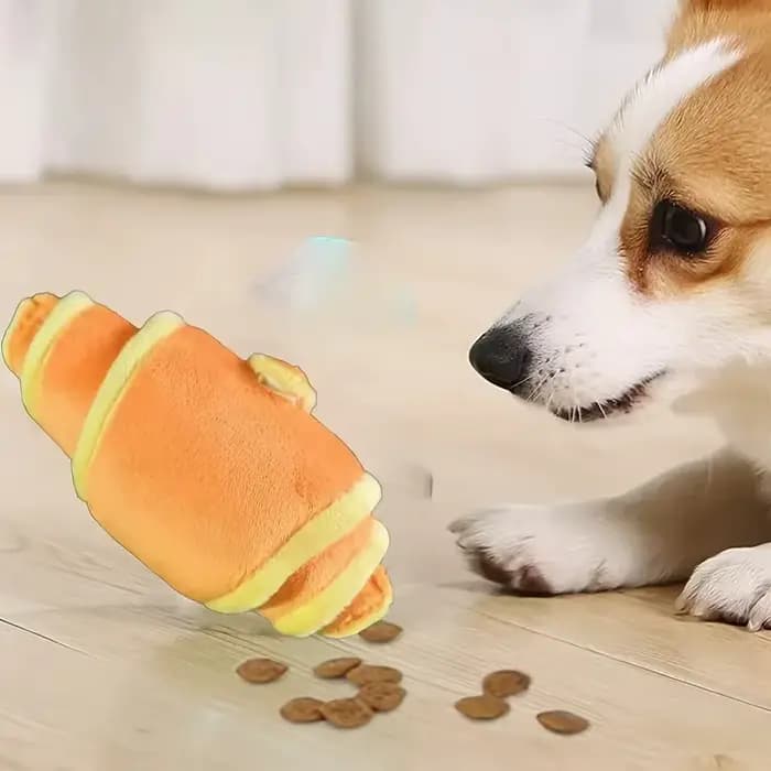 1 pièce Jouet olfactif pour chiens en forme de croissant