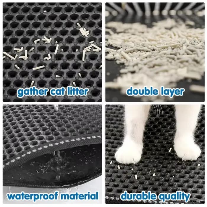 Grand tapis de litière pour chat 70x120cm